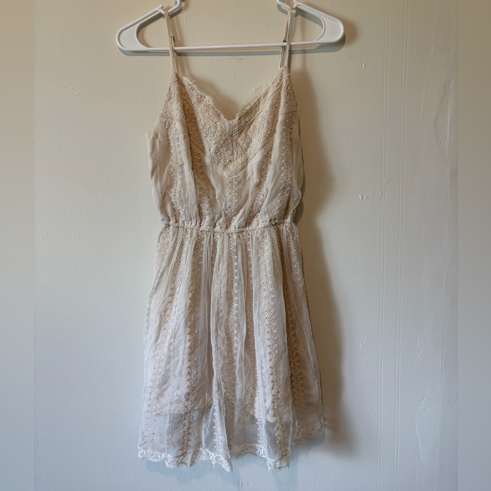 Abercrombie & Fitch Cream Lace Dress